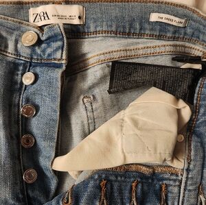 Zara Dreed Flare Jeans